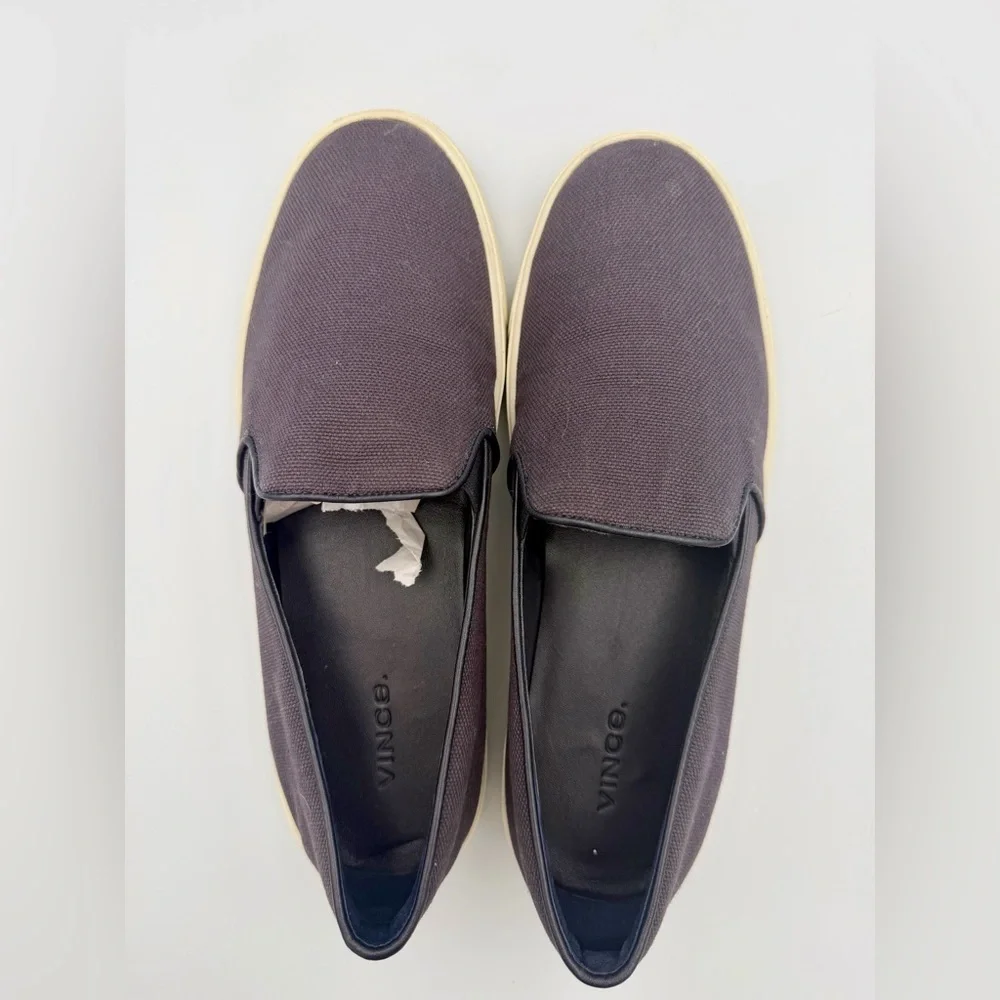 Vince Preston EUC Sz 8.5 “Coastal” Linen Slip-On Sneakers